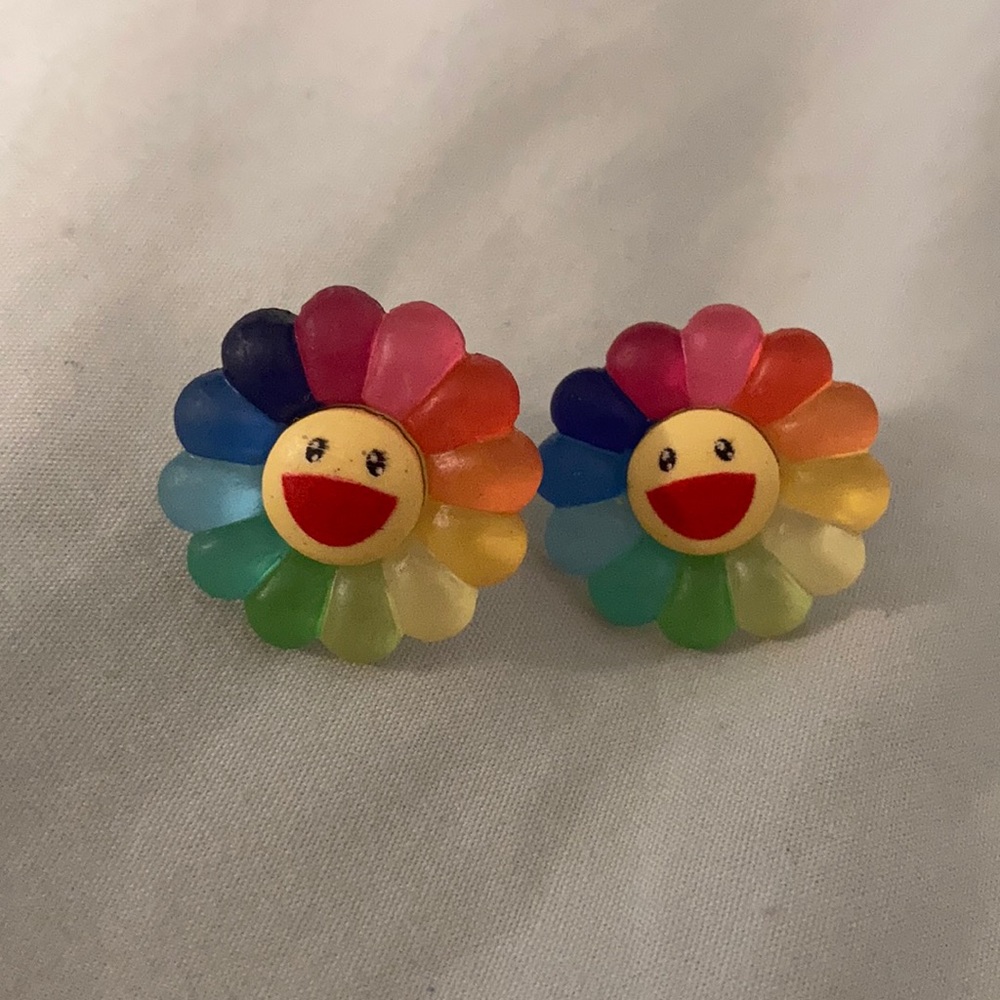 $5 ADD ON Tekashi Murakami Flower Stud Earrings Hobi